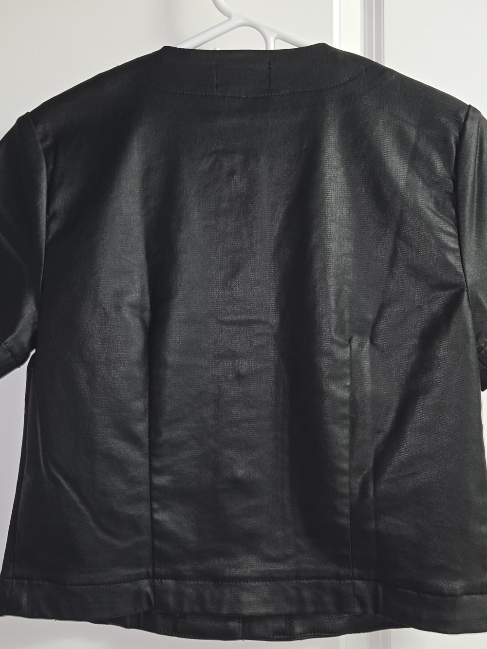 Kut from the Kloth Black Coated Button-Front Top - Picture 4 of 6